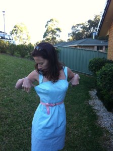 Colette Hazel, size 0, waaay too big