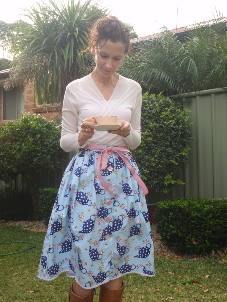 The finished Tea Party Skirt