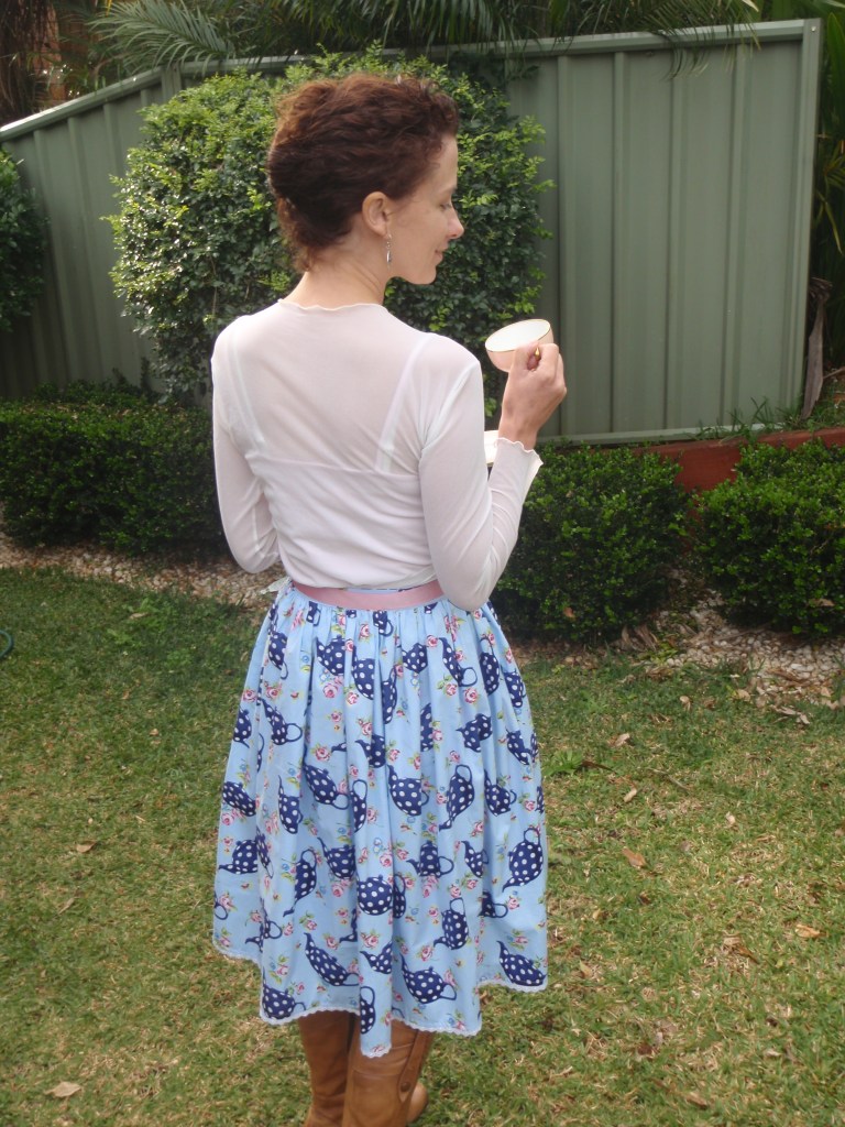 The finished Tea Party Skirt - back view