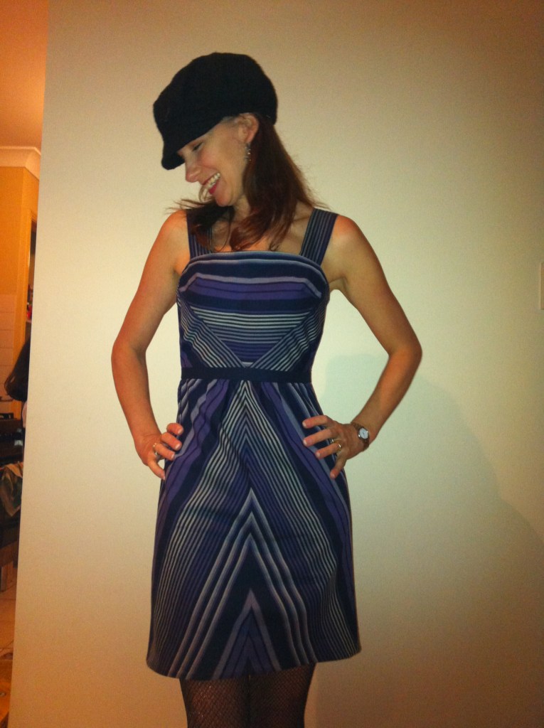 Purple Haze'l - pleased with myself - Colette Hazel pattern with a bas cut skirt