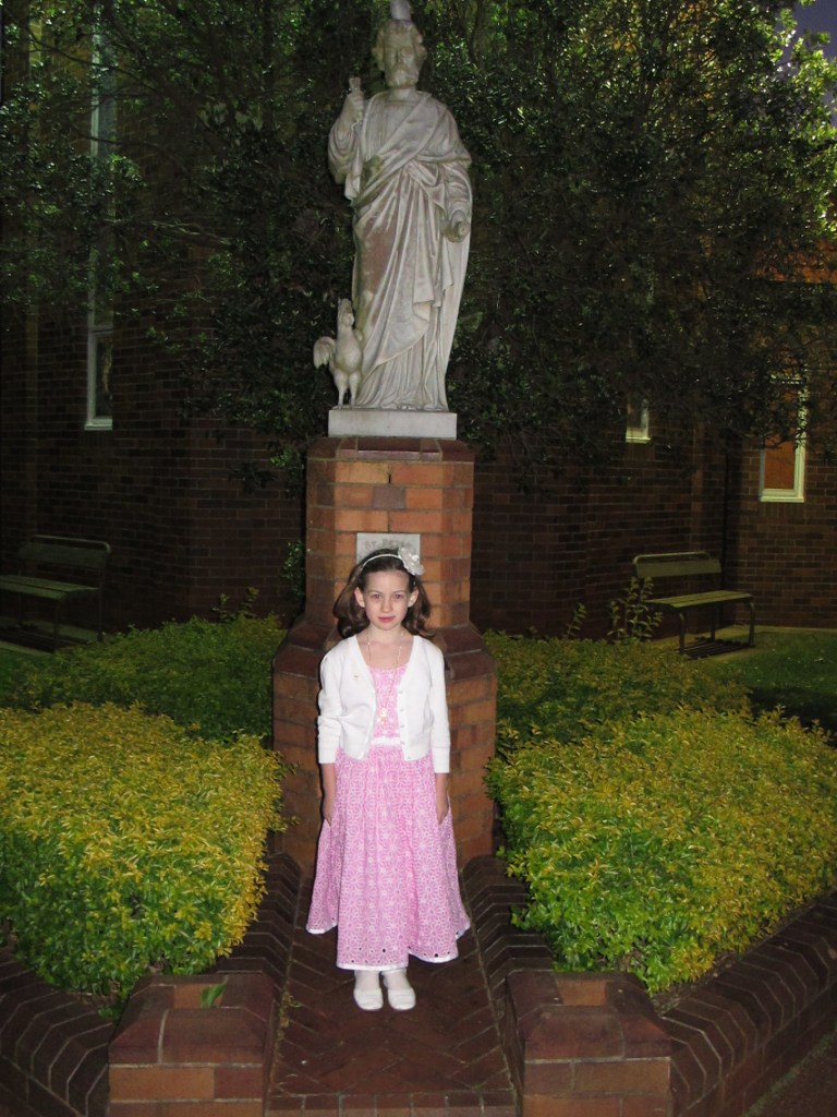 Giselle's confirmation dress