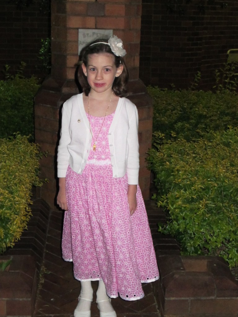 Giselle's Confirmation - outside the church