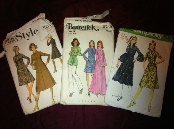 Vintage jackets and dress patterns