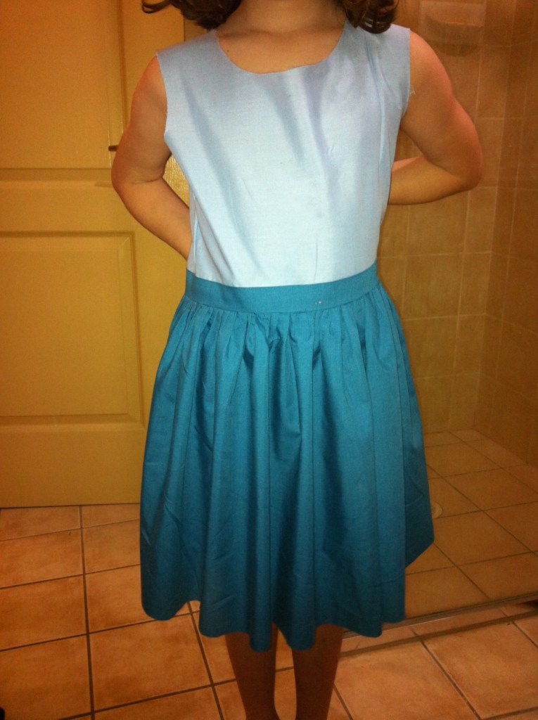 Confirmation dress muslin