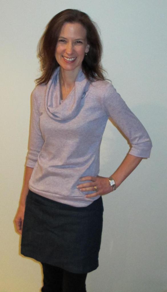 Sewaholic Renfrew View C with Vogue 1247 Skirt