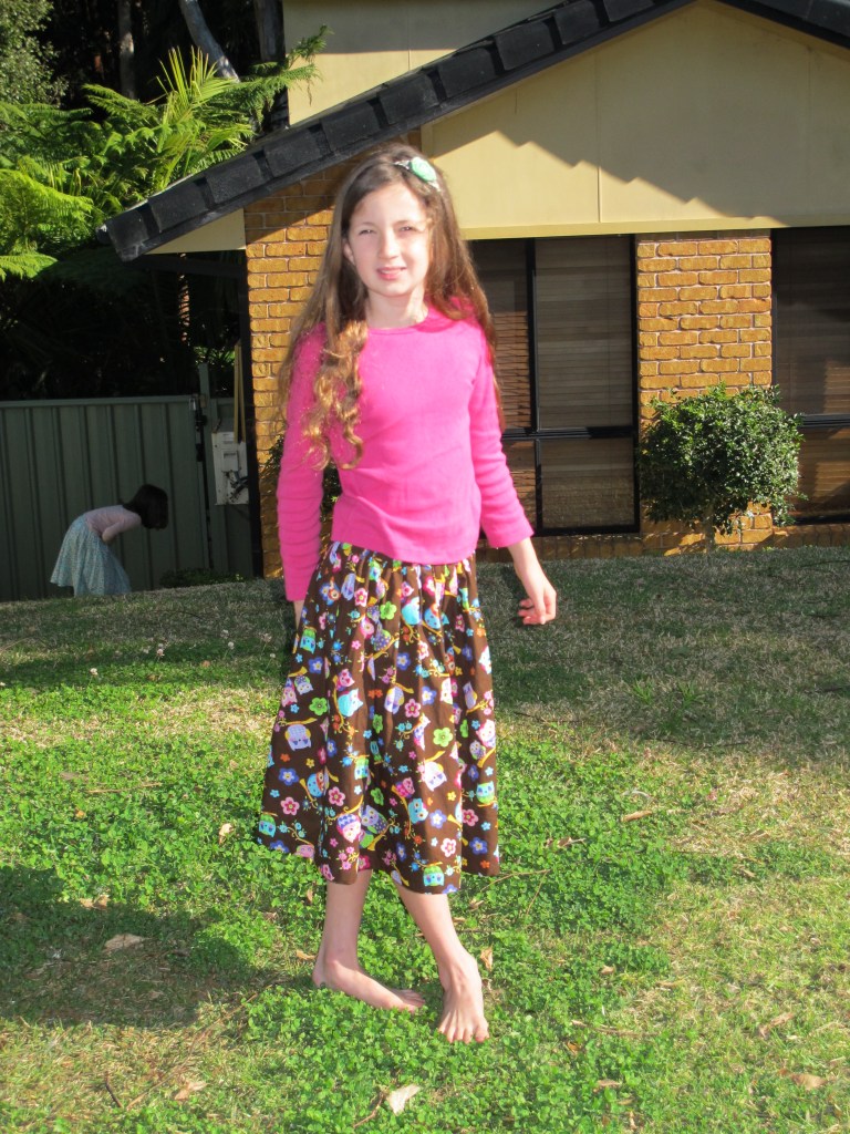 A simple gathered skirt
