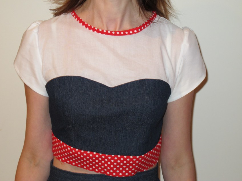 Colette Macaron muslin bodice