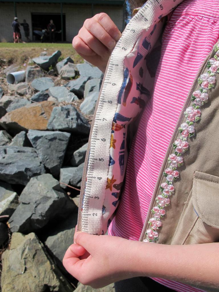 Inside and outside trim - the BurdaStyle fishing vest