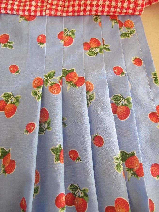 B5474, view E. Strawberry Fields Forever pleated underskirt