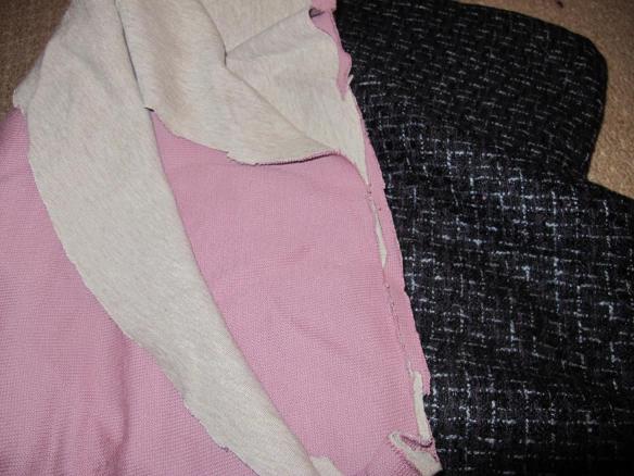 Fabrics from The Fabric Store, Sydney. Double-faced knit and wool!