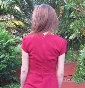 My Little Red Dress back view
