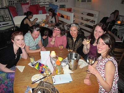 London Dinner: laughing