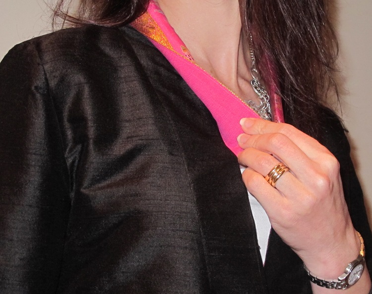 By Hand Victoria Blazer - the Sari Edition, the collar