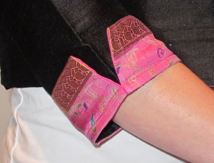 By hand Victoria Blazer - the Sari Edition, the cuffs