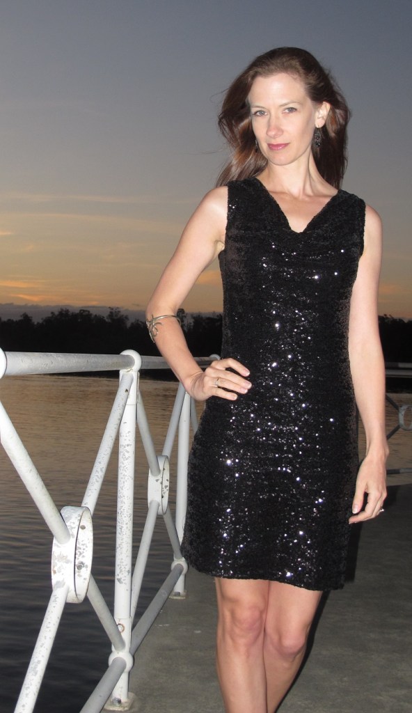 Clairy dress - she's not shy...