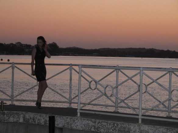 OK you can't see the dress detail but I love the mood of this shot...