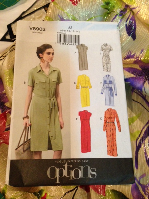 Vogue 8903 - shirtdress fever hits!