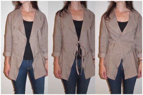 Burda 7401 - deciding on the closure... can you tell by the slouch of my shoulders I'm feeling dejected at this stage?