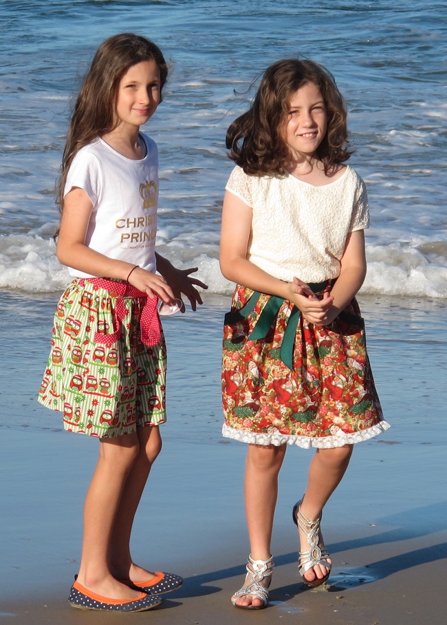 Burda 9489 - my gorgeous girls!