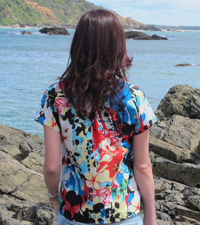Liesl & Co Getaway Blouse - back view