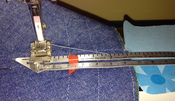 Careful measuring and sewing resulted in perfect top stitching every time!