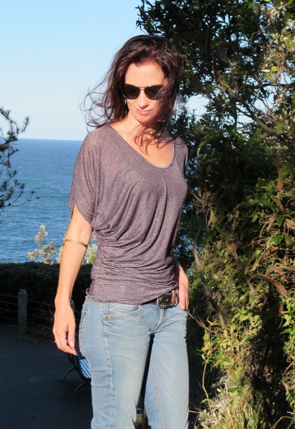 Drape Drape 2: Pattern No 4 Asymmetric Scoop neck shirt