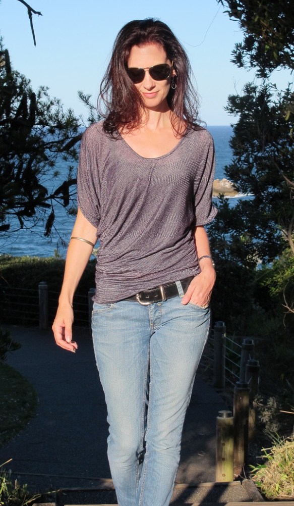 Drape Drape 2: Pattern No 4 Asymmetric Scoop neck shirt