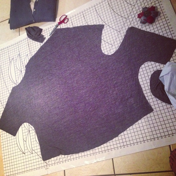 Drape Drape 2: Pattern No 4 Asymmetric Scoop neck shirt