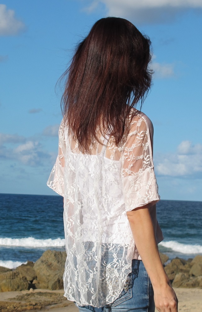 Dixie DIY Summer Concert tee - the lace backed version