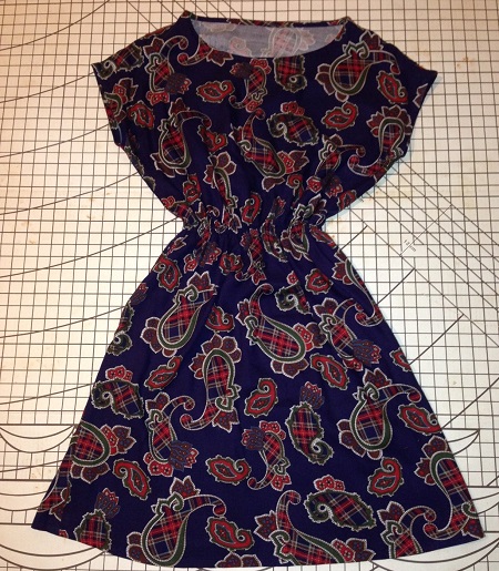 April Rhodes Staple Dress dress - flat with a shirred waist