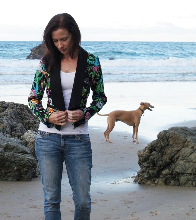 Bellatrix Blazer by Papercut Patterns, front view