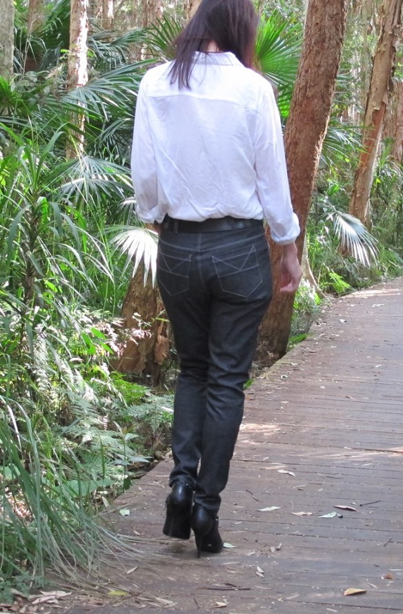 Named Patterns: Jamie Jeans. Back view