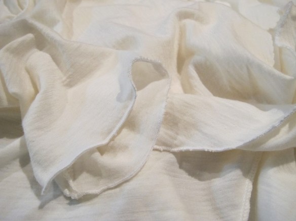 no 'hems'. I dislike 'raw edges' so I finished the edges with a rolled hem on the overlocker