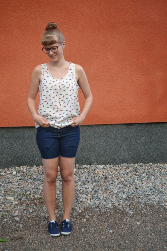 Purple Pleats - Jamie Jeans turned shorts!