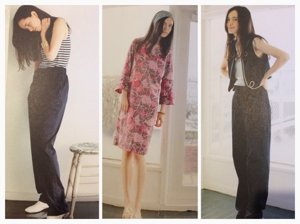 Casual ribbon trimmed pants, a simple shift and an embellished wool vest