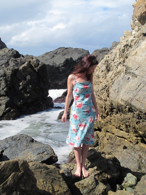 By Hand London Holly Jumpsuit - as a dress. Side view.