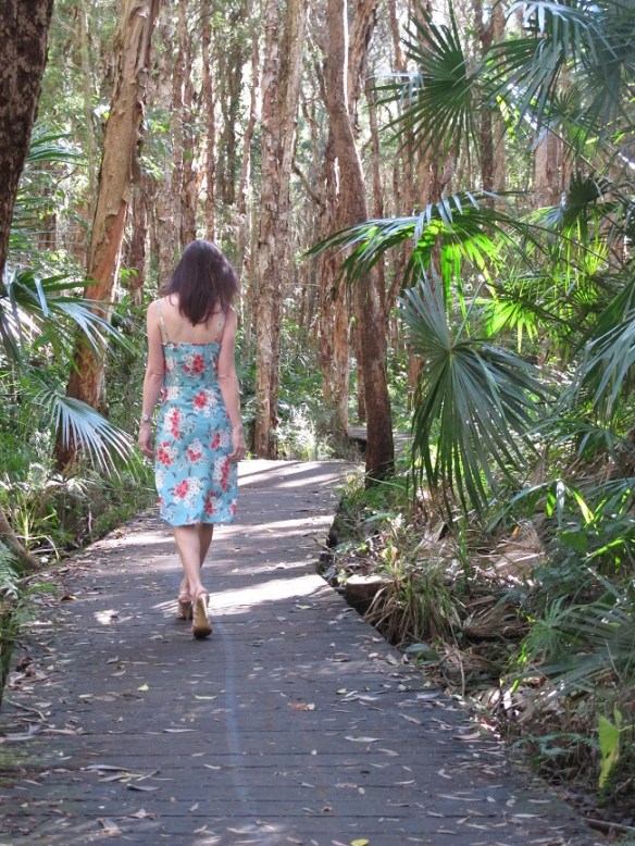 By Hand London Holly Jumpsuit - as a dress. Back view.
