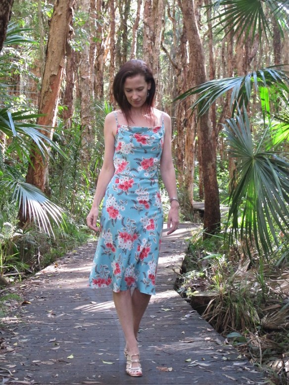 By Hand London Holly Jumpsuit - as a dress made in rayon. Excuse creases, this fabric is beautiful but delights in being ironed... frequently.