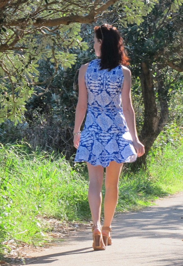 Burda 7056 with Saiph-inspired drop-waist and skirt modification.