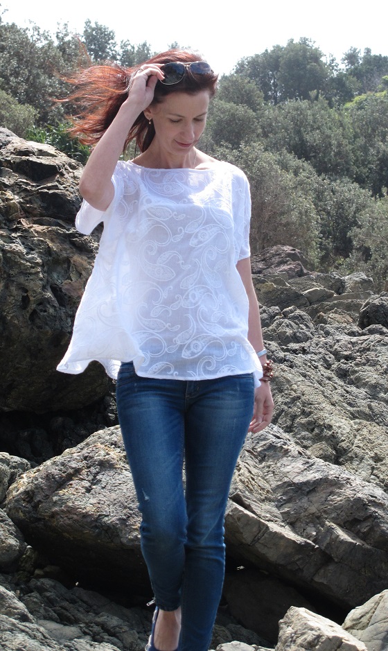 Flared Pullover from Clean & Natural (Japanese sewing book)