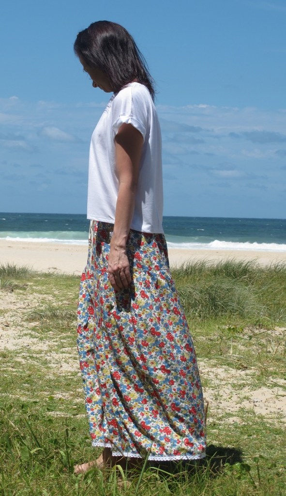 Stylish Skirts - tiered floral skirt