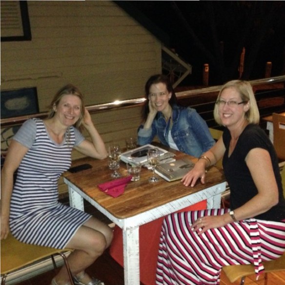 A sewing dinner. OK, there was no sewing but lots of talking about sewing!