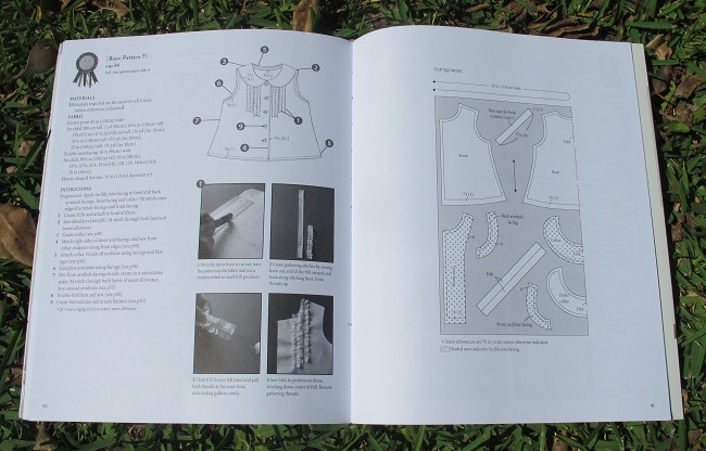 A typical pattern instruction page... the instructions are brief but point to the more detailed techniques section of the book which contain LOTS of photos!