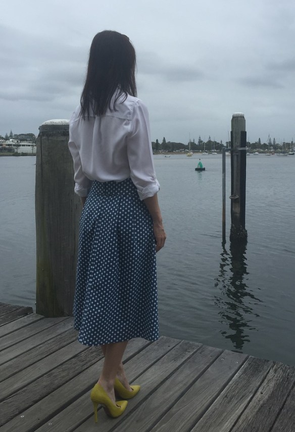 Mood Fabrics, Stretch denim twill. Vogue 9090, sewn by Sew Busy Lizzy