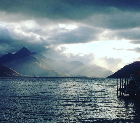 Queenstown, New Zealand - after dinner with LynneSews - Instagram meet-up!
