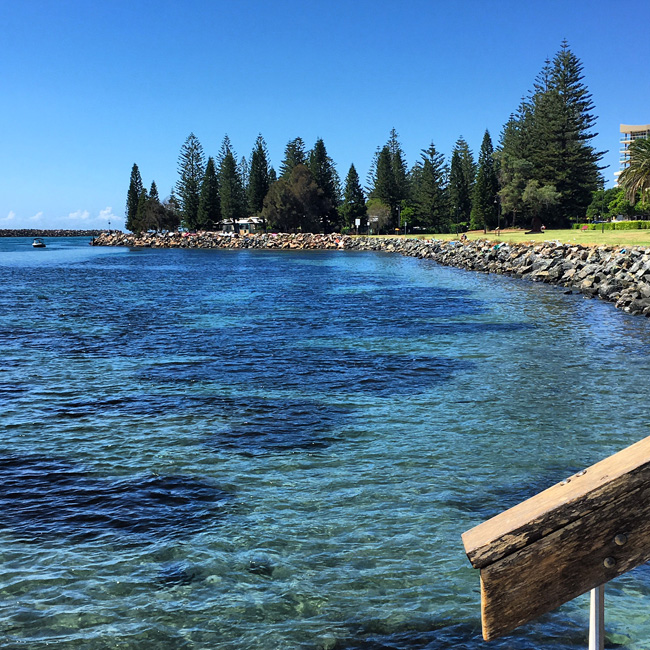 Port Macquarie - our 'Town Green' on the riverfront, a short stroll to the beaches.