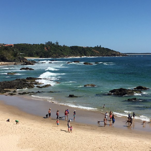 One of our many lovely 'town' beaches... and some winter days it is warm enough to be barefoot