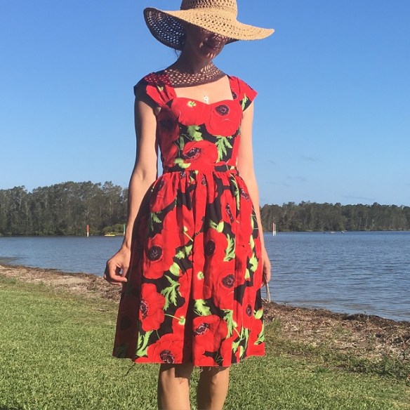 Sewaholic Cambie - No.5. Yes unhemmed. I had was camping and just completed some handsewing. I knew there would be no blog pictures, I couldn't resist trying it on for size...