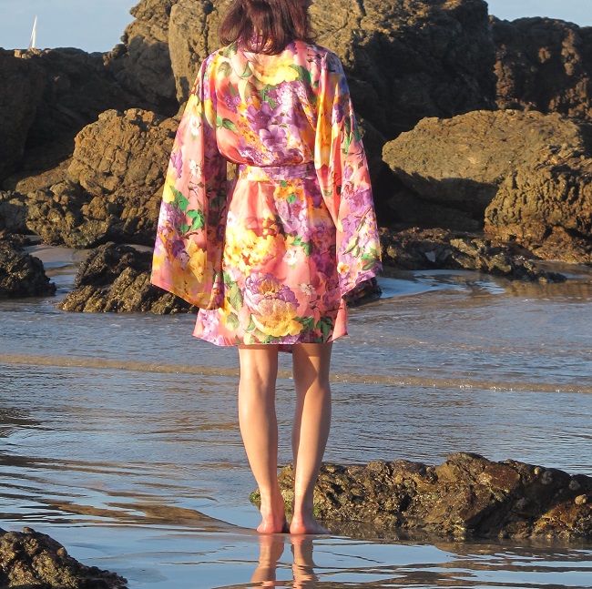 Asaka Kimono, Named Patterns, back view