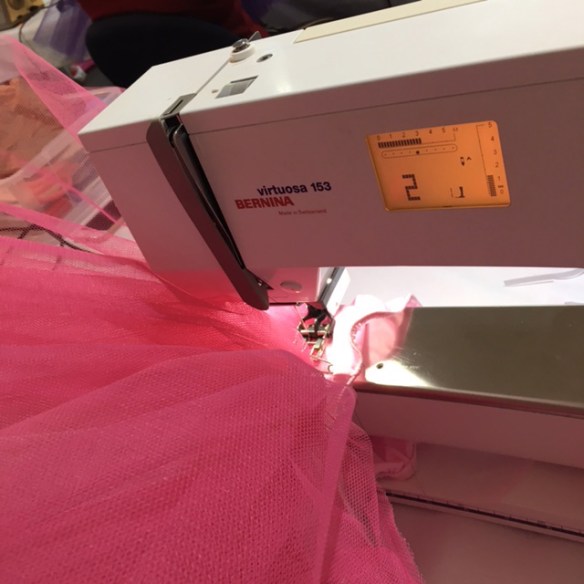 Attaching the netting - at this stage I thought "this isn't going to be that hard" Little did I know!